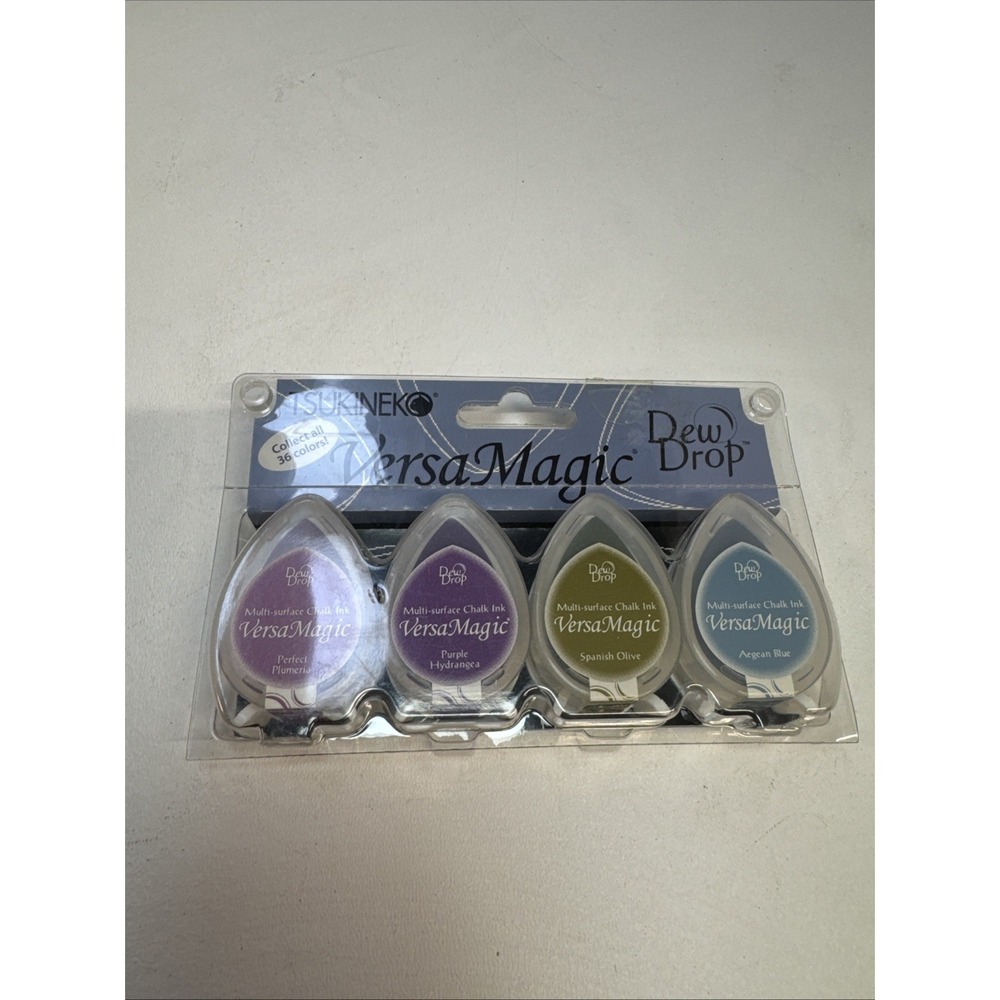 4-Pack Brilliance Dew Drop Inkpads Jewel Tones for Stamping Crafting